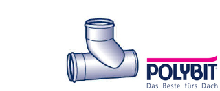 Polybit Rohr-Abzweig für liegende Leitungen
